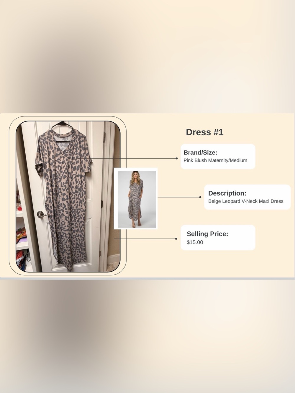 Pinkblush Leopard Maxi Dress with Pockets